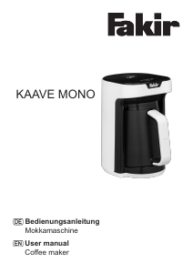 Handleiding Fakir Kaave Mono Koffiezetapparaat