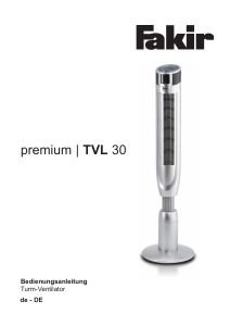 Bedienungsanleitung Fakir TVL 30 Premium Ventilator
