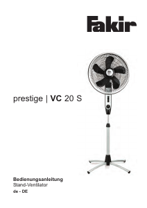 Bedienungsanleitung Fakir VC 20 S Prestige Ventilator
