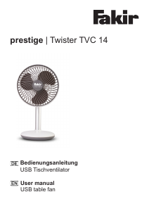 Manual Fakir TVC 14 Twister Prestige Fan