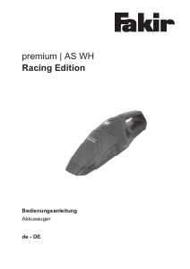 Bedienungsanleitung Fakir AS WH Premium Racing Edition Handstaubsauger