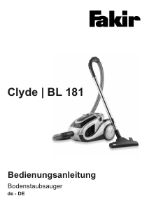 Manual Fakir BL 181 Clyde Vacuum Cleaner