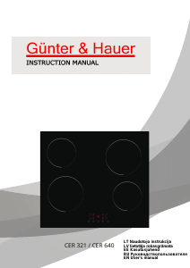 Handleiding Günther & Hauer CER 321 Kookplaat