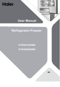 Mode d’emploi Haier HTW5618DNMG Réfrigérateur combiné