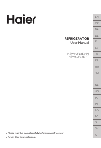 Manual de uso Haier HSW59F18EIMM Frigorífico combinado