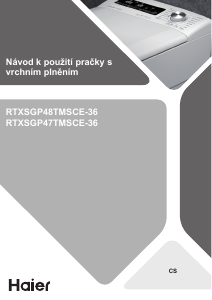 Manuál Haier RTXSGP47TMSCE-36 Pračka