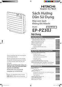 Hướng dẫn sử dụng Hitachi EP-PZ30J Máy lọc khí