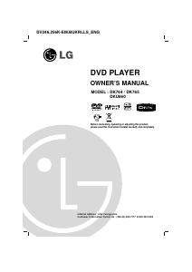 Manual LG DKU860 DVD Player