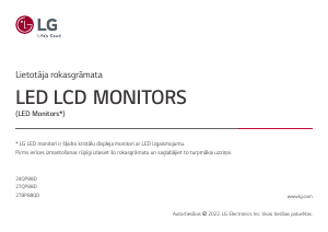 Rokasgrāmata LG 27QP88DP-BS Gaismas diožu monitors