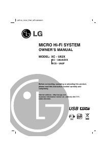 Manual LG XC62-X0U Stereo-set