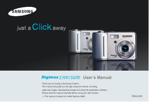 Manual Samsung Digimax S500S Digital Camera