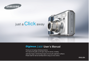 Handleiding Samsung Digimax S800S Digitale camera