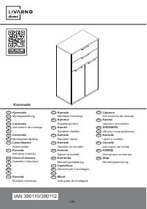 Bedienungsanleitung Livarno IAN 380110 Kommode