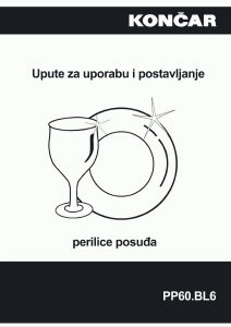 Manual de uso Končar PP60.BL6 Lavavajillas