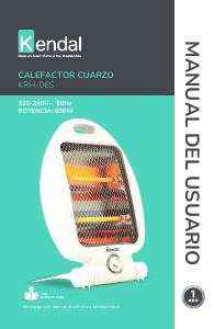 Manual de uso Kendal KRH-06S Calefactor