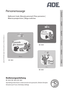 Manual ADE BE 1803 Die Maus Scale