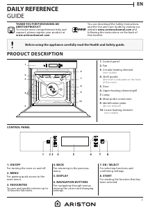 Manual Ariston FI7 891 SP BLAUS Oven