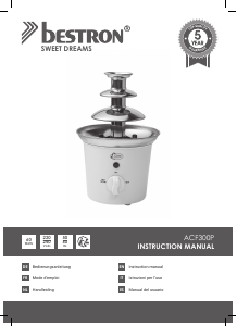 Manual Bestron ACF300P Chocolate Fountain