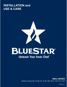 Handleiding BlueStar RL048MLPLT Afzuigkap