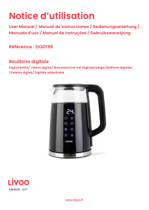 Manual Livoo DOD198 Kettle