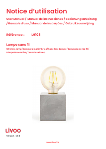 Manual de uso Livoo LH108 Lámpara