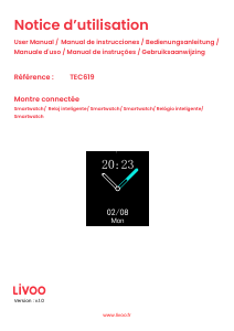 Mode d’emploi Livoo TEC619 Montre connectée