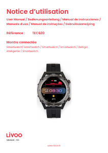 Manual Livoo TEC620 Relógio inteligente