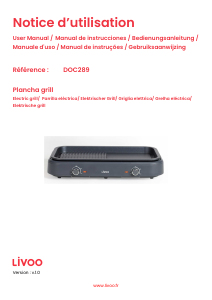 Manual Livoo DOC289 Table Grill