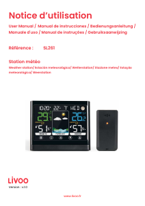 Manual de uso Livoo SL261 Estación meteorológica