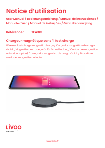 Manual Livoo TEA301 Wireless Charger