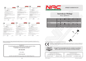 Instrukcja NAC WLBC580B-2ZXU Wycinarka do krzaków