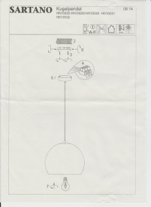 Návod Sartano HN10030 Svietidlo