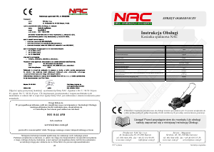 Instrukcja NAC ALL40139-S Kosiarka