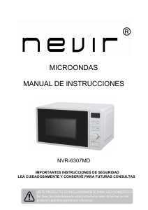Manual de uso Nevir NVR-6307MD Microondas