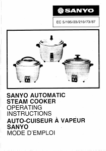 Manual Sanyo EC5 Pressure Cooker