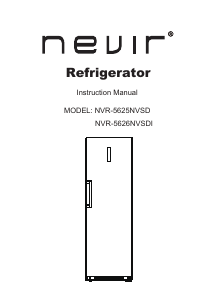 Manual Nevir NVR-5625NVSD Refrigerator