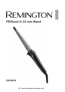 Manual Remington CI91W1B PROluxe Hair Styler