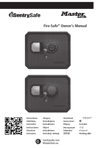 Manual de uso SentrySafe FP082C Caja fuerte