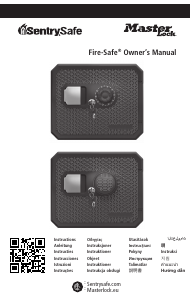 Handleiding SentrySafe FPW082C Kluis