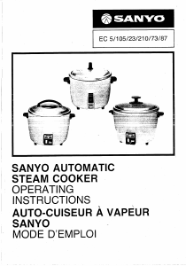 Manual Sanyo EC105 Pressure Cooker
