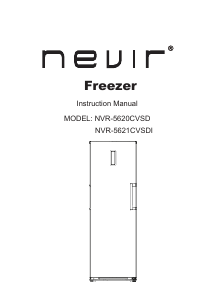 Manual Nevir NVR-5620CVSD Freezer