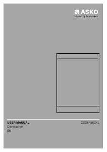 Manual Asko DSD545KXXL Dishwasher