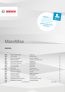 Руководство Bosch MS84CB6110B MaxoMixx Ручной блендер