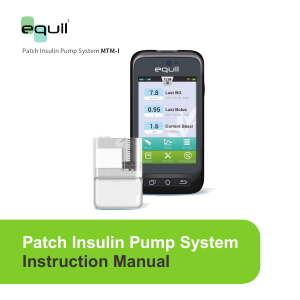 Manual Equil MTM-I Patch Insulin Pump