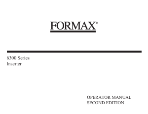 Handleiding Formax FD 6304 Couverteermachine