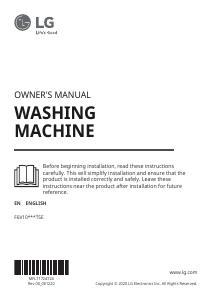 Manual LG F6V1010BTSE Washing Machine