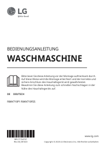 Bedienungsanleitung LG F6WV710P2S Waschmaschine