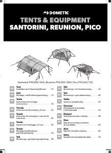 Manual de uso Dometic FTK 2X4 Santorini Carpa de campaña