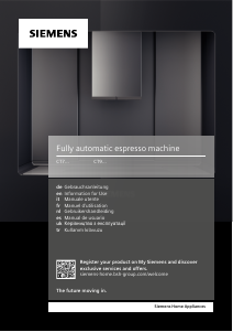 Manuale Siemens CT718L1B0 Macchina da caffè