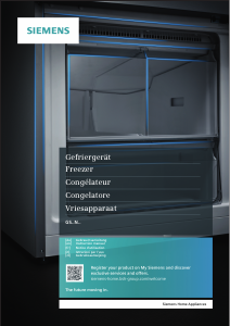 Bedienungsanleitung Siemens GS51NEWCV Gefrierschrank